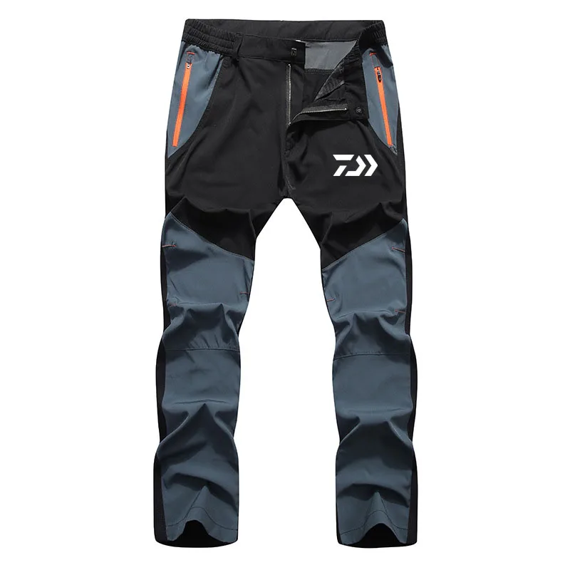 DAIWA брюки для рыбалки влагопоглощающие быстросохнущие дышащие походные Рыболовные костюмы лето осень мужские водонепроницаемые длинные штаны - Цвет: 01