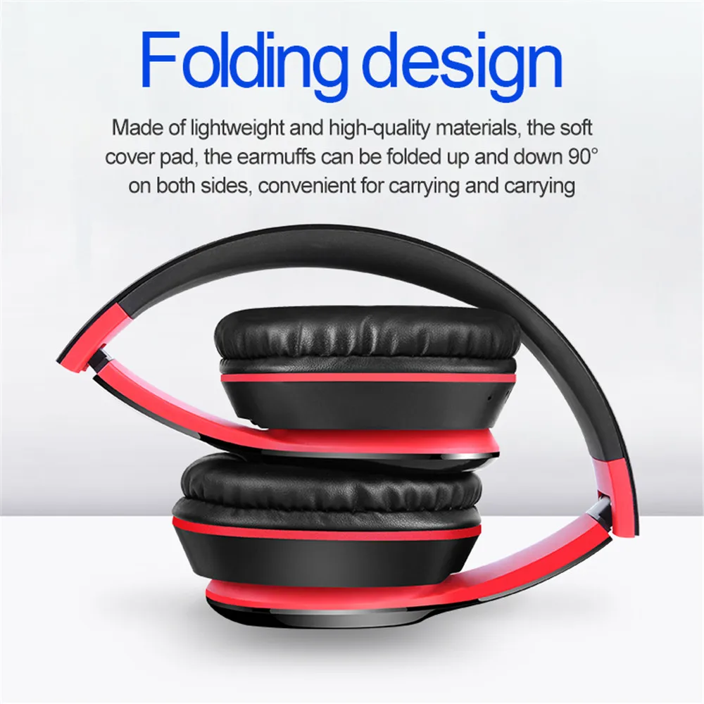 Наушники Bundwin HIFI Bluetooth 5,0 беспроводная гарнитура аудио Mp3 складные наушники шумоподавление с микрофоном Поддержка TF карты