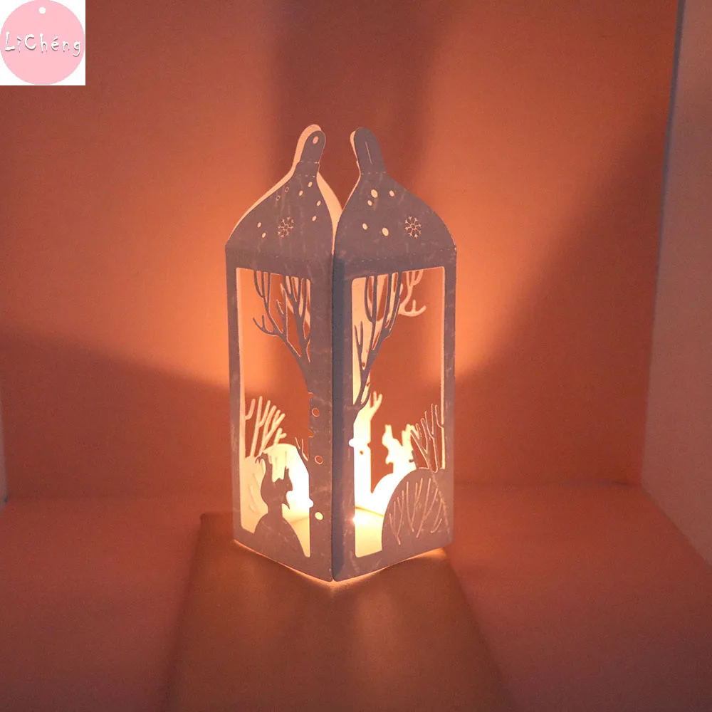 Рождественская коробка металлические штампы для скрапбукинга папки тиснения