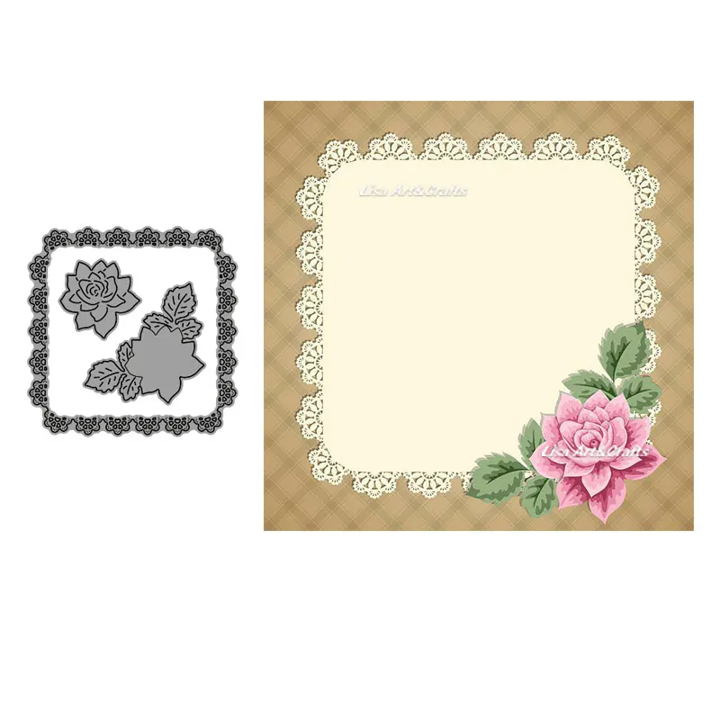 

Beauty Flower Cutting Dies New Christmas Wedding Card Making Stencil Scrapbooking Craft Die Cuts DIY Paper Decro Embossing Mold