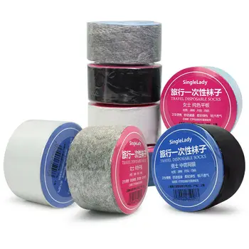 

10 Pairs Disposable Socks Outdoor Portable Compression Travel Sock One Time Thin Sweat Absorbing Cotton Sock Sport Men Women hot