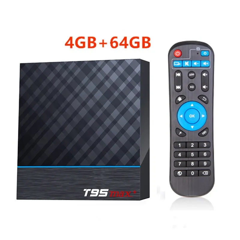 T95 MAX Plus Smart tv Box S905X3 64 Bit Android 9,0 4GB rom 64GB ram tv Box 2,4G+ 5G двухдиапазонный WiFi UHD 8K Media Playr PK X96 Air - Цвет: 4G64G