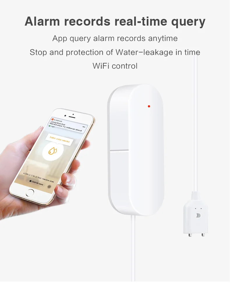 Tuya(Smart Life) Wifi умный детектор утечки воды сенсор приложение в реальном времени беспроводной домашней безопасности
