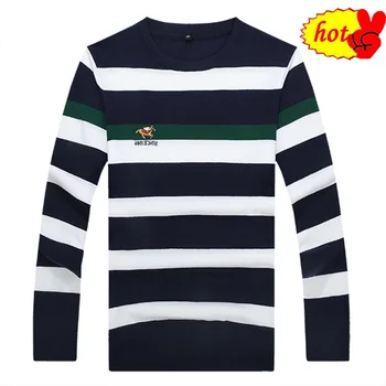 

size 10XL Plus 9XL 8XL 6XL 5XL 4XL Mens Pullovers Sweaters Autumn Wear Basic Style Youth Preppy Shirts Striped Regular big size