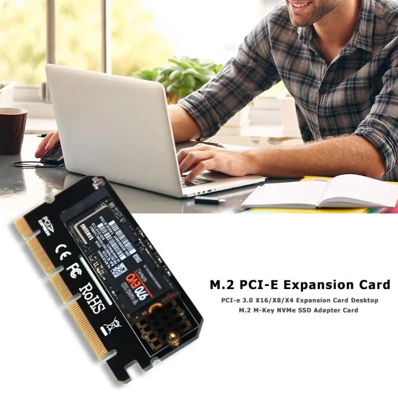 Адаптер VODOOL NVMe SSD карта M.2 для PCI-e 3,0X16/X8/X4 твердотельный накопитель конвертер M-Key карта расширения