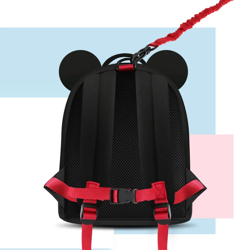 Disney 2 в 1 детские ходунки анти-потеря соединитель на запястье шлейка для малышей ремни безопасности бандаж для беременных веревка браслет детский рюкзак походный