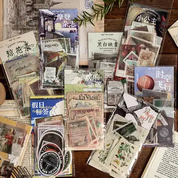 

60 pcs/pack Retro Clock stop series Stickers Vintage Paper Stickers For Kids DIY Diary Scrapbooking Photo Ablums