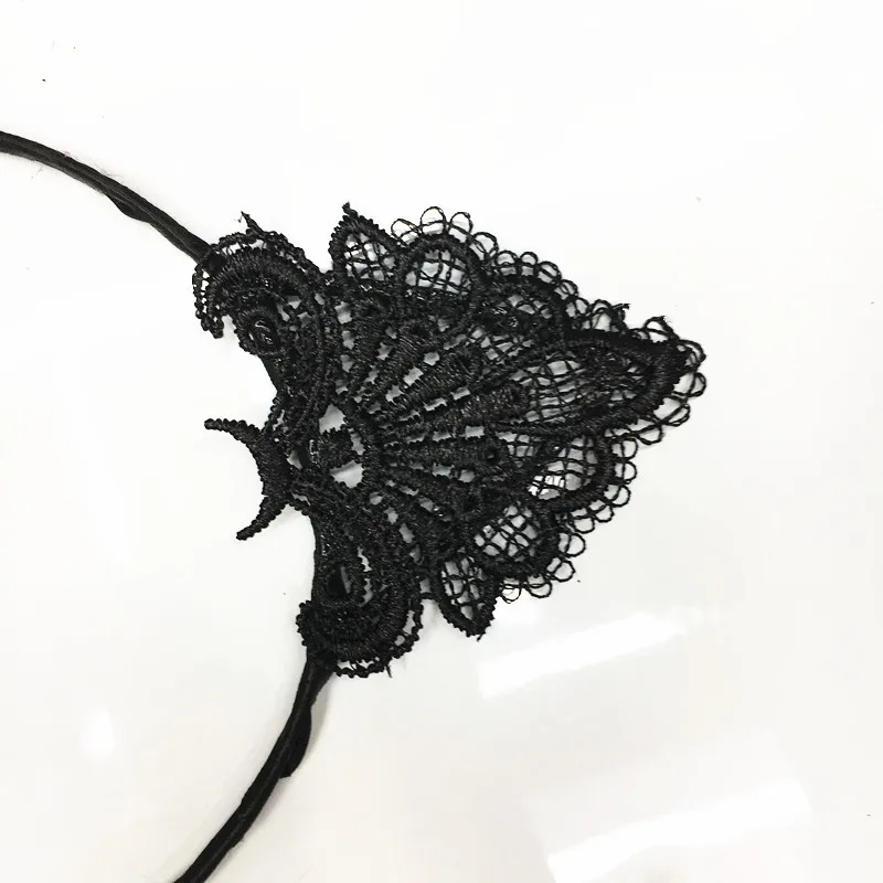 Cute Black Lace Cat Ears Headband INS Online Celebrity Douyin Anchor Sweet Pressure Headband Holiday Headband Hair Accessories