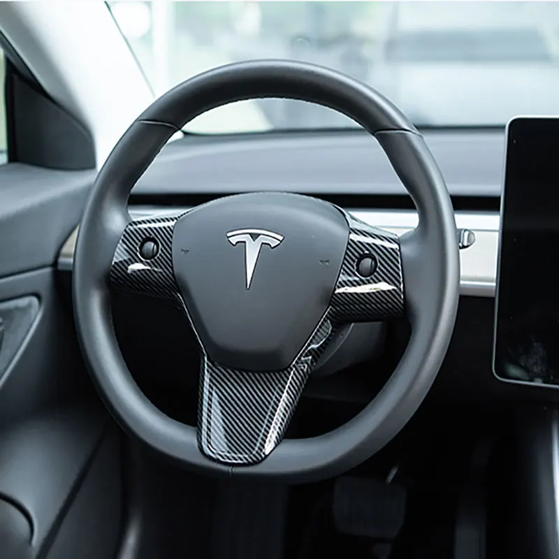 Наклейка на руль защитная накладка для Tesla модель 3 18-20 4 цвета