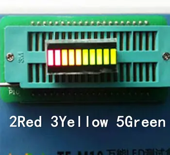 

10 grid 3 -color digital tube light bar red yellow green LED digital light bar 10 segment LED light bar