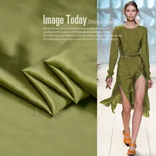 18 Осенняя Новинка 55% шелк 45% хлопок тяжелая атласная ткань для женского платья шириной 114 см 20Momme мягкая модная ткань для шитья своими руками распродажа