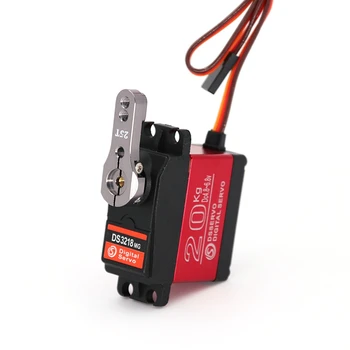 

Waterproof High Torque DS3218 Digital RC Servo 20KG 270 Degree Gear Servo Motor with 25T Servo Horn for RC Robotic Arm Model DIY