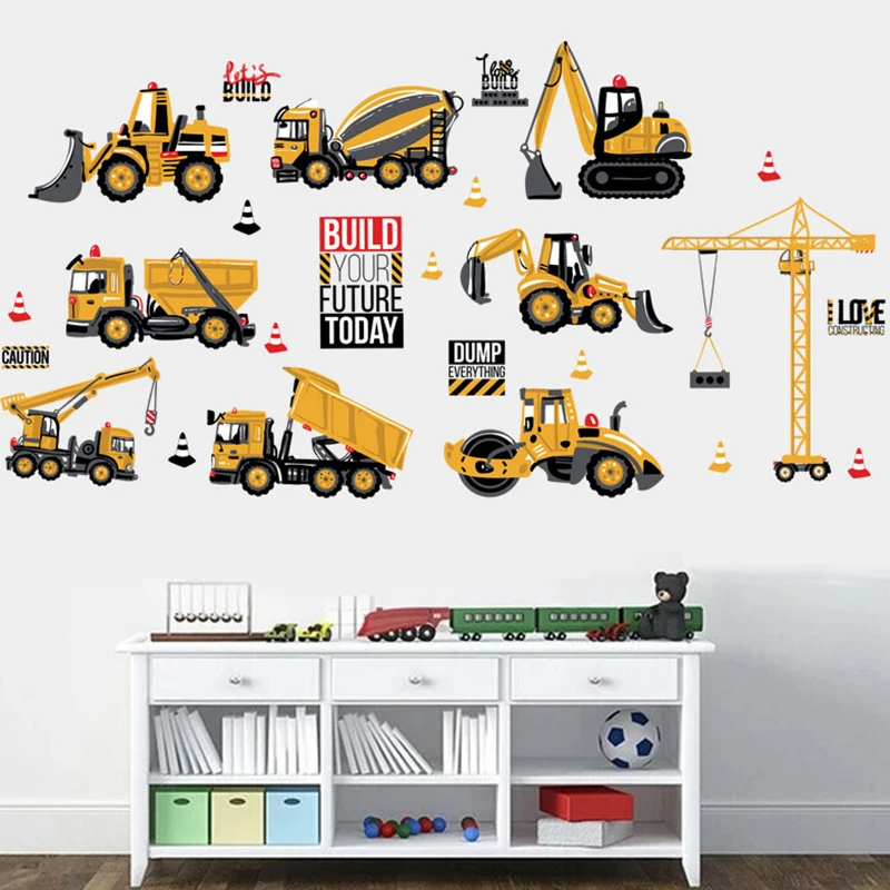Cartoon Kids Children Wall Stickers Bedroom Art Decal Nursery For Play Study DIY | Дом и сад