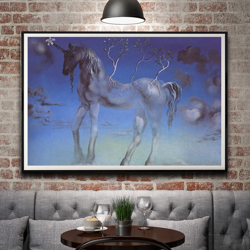 Foocome Salvador Dali Fantasy Skull War часы Surreal Классическая абстрактная живопись шелковые