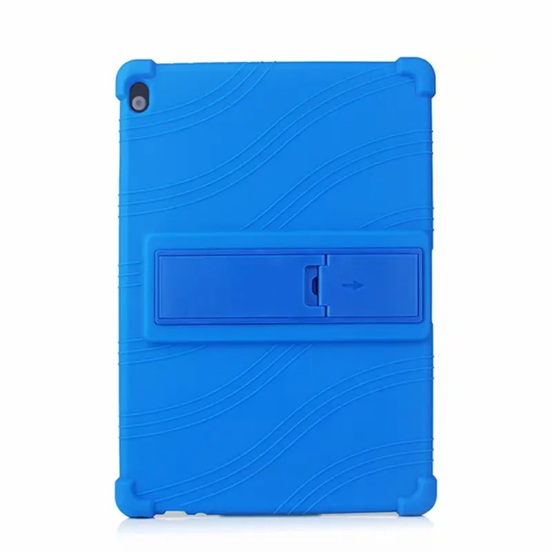 Синий Силиконовый чехол для планшета lenovo Tab E10 10,1, безопасный мягкий чехол-подставка, TB-X104F TB X104F, TB-X104L чехол для детей+ ручка - Цвет: Синий