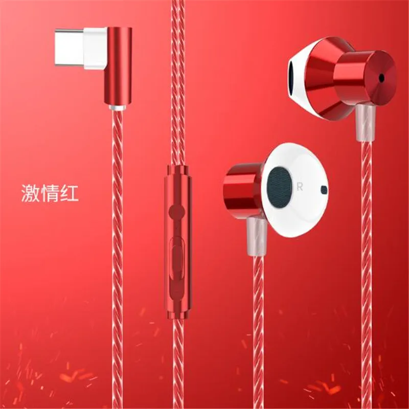 Наушники usb type-c, стерео звуковые наушники Ga mi ng с mi c для Xiaomi mi 9 redmi note 7 huawei p30