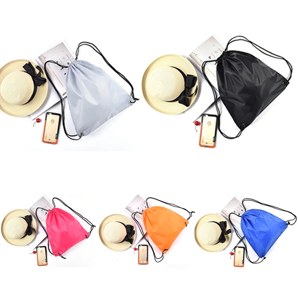 Водонепроницаемый рюкзак со шнурком Cinch Sack String Bag Gym Tote School Sport Packs