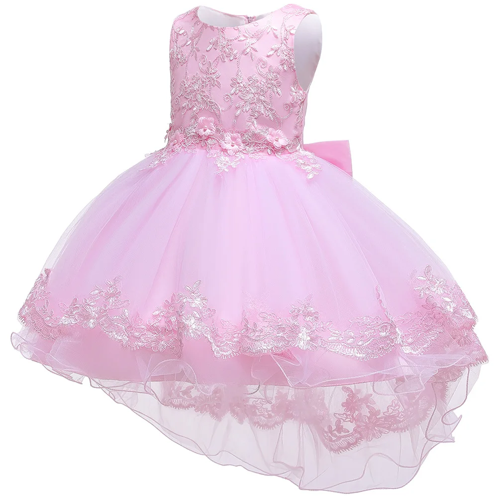 Детское платье; вечерние летние платья-пачки для девочек; зимняя кружевная одежда принцессы с цветочным узором для маленьких девочек; рождественское платье подружки невесты; Vestido
