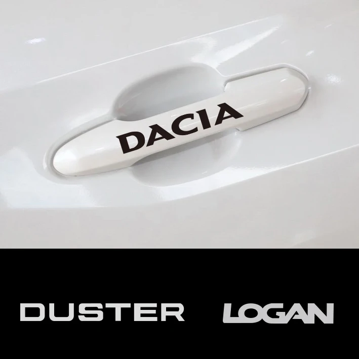 4 шт. наклейки на дверные ручки автомобиля для Renault Dacia Duster Logan | Автомобили и