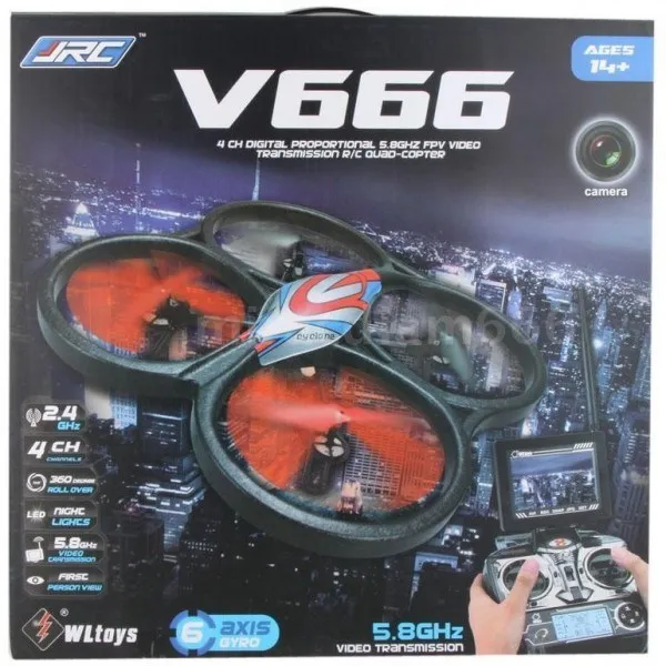квадрокоптер WLToys V666N FPV Camera UFO Barometer Sensor 2.4G - V666N игрушка на Новый год квадрокоптер WLToys V666N FPV Camera UFO Barometer Sensor 2.4G - V666N игрушка на Новый год