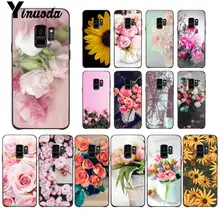 Yinuoda 우아한 모란 장미 해바라기 꽃 사용자 정의 사진 소프트 전화 케이스 삼성 갤럭시 s9 플러스 s3 s6 7 8 9 s10 e s9 모바일(China)