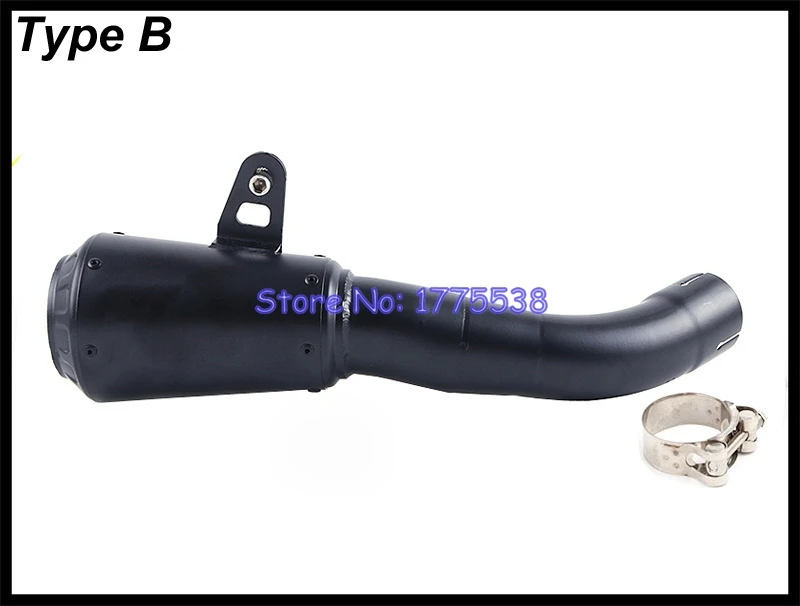 YZF-R3 YZF-R25 MT03 глушитель для мотоцикла Mid link Pipe Slip on глушитель выхлопной утечки для Yamaha YZF R25 R3 MT-03 - Цвет: Type B