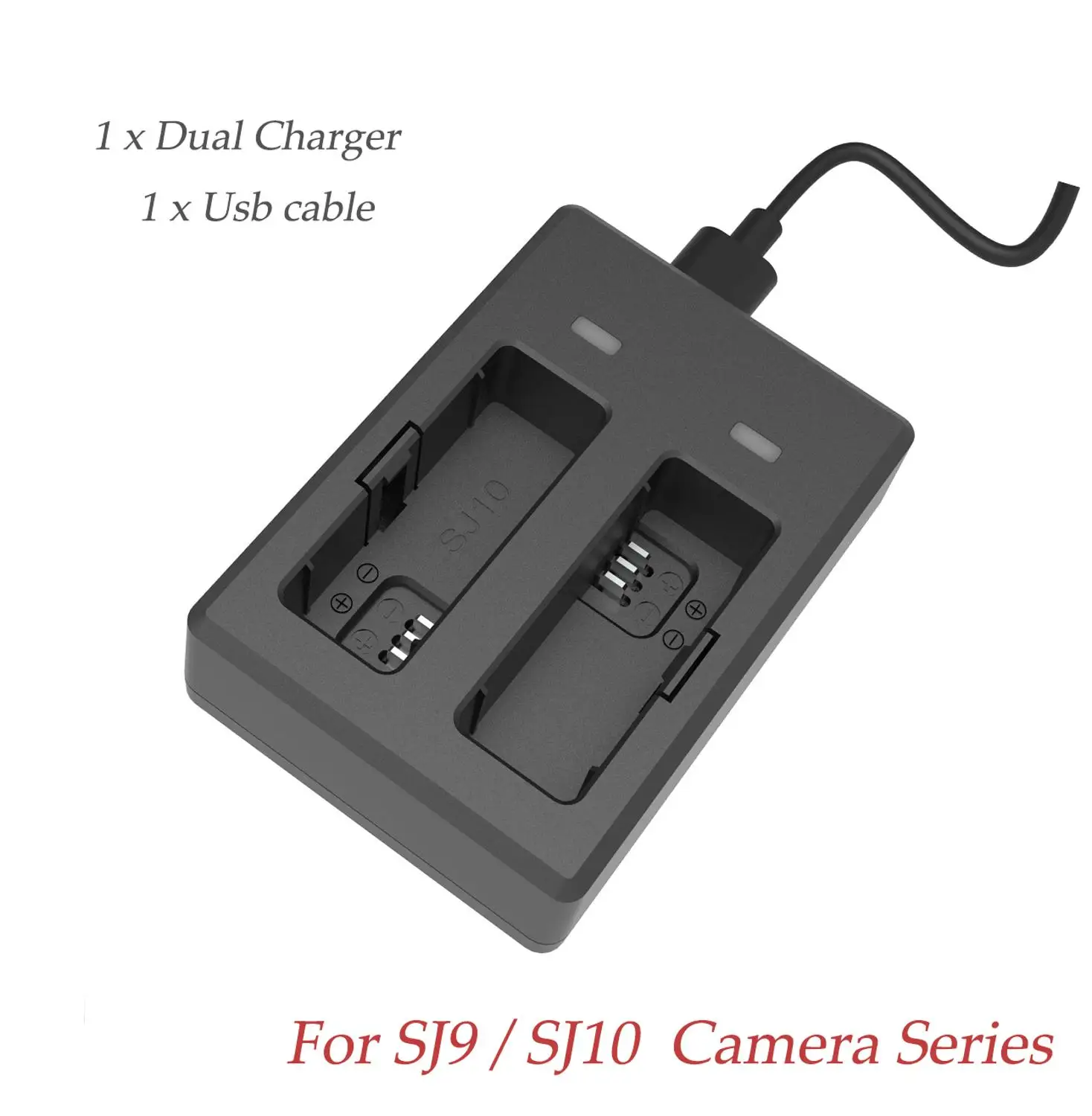 Оригинальные аксессуары серии SJCAM SJ9/SJ10 двойное зарядное устройство для экшн-камеры SJ9/SJ10