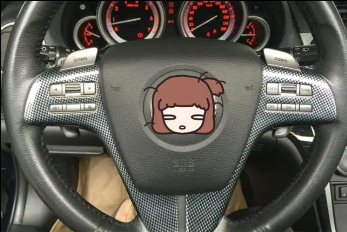 Для 2009- Mazda 6 персиковая деревянная рамка рулевое колесо панель тире крепление отделка комплект для переоборудования фасции лицевая рамка