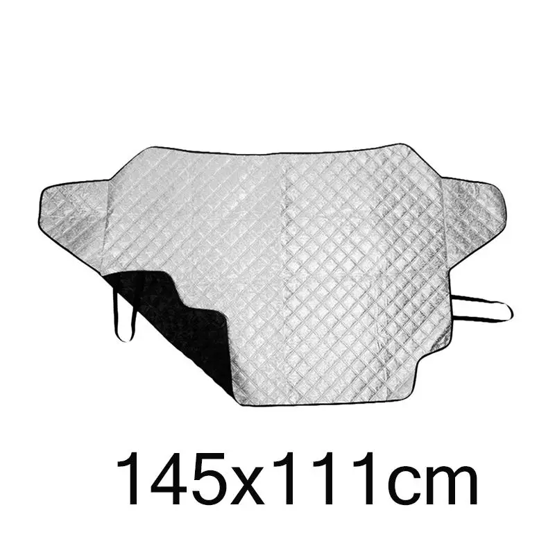 Крышка для лобового стекла автомобиля, утолщенная защита от ветра, солнца, дождя, снега, пыли, льда, защита для окон, защита от солнца - Название цвета: 145x111cm