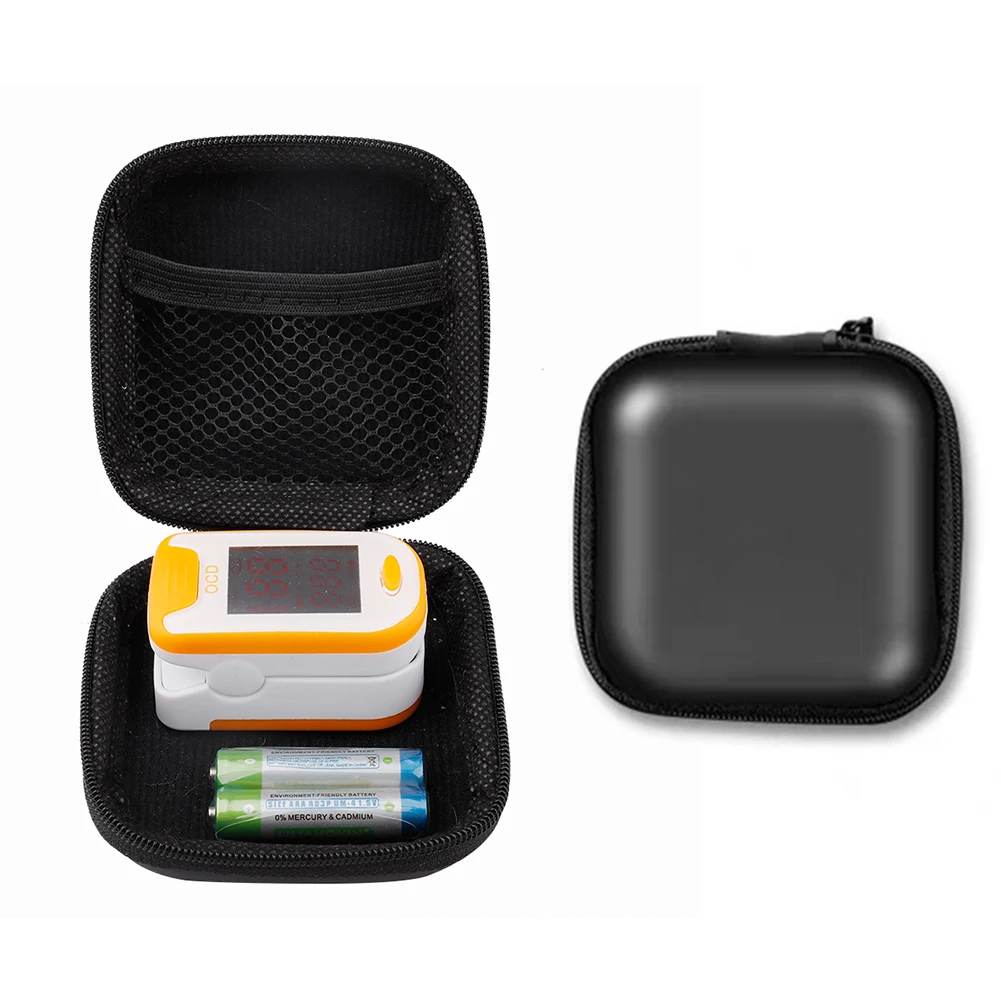

Fingertip Pulse Oximeter Storage Box Hard EVA Durable Blood Oxygen Saturation Monitor Carry Pouch Case Protective Bag Organizer