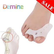 Силиконовый гелевый разделитель для пальцев ног, силиконовый корректор ортопедический выпрямитель для пальцев, облегчающий боль