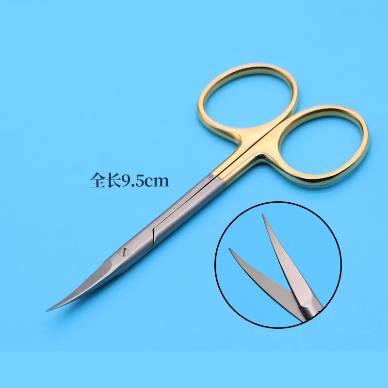 9.5cm scissors medical Straight/ curved surgical scissors surgical ophthalmic instrument