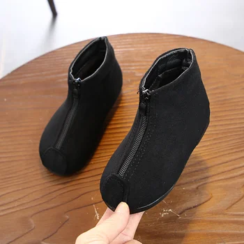 

Fashion Children Kids Baby Girls Martin Boots Shoes Leopard Printed Winter Autumn Warm Short Boots Casual Shoes booties