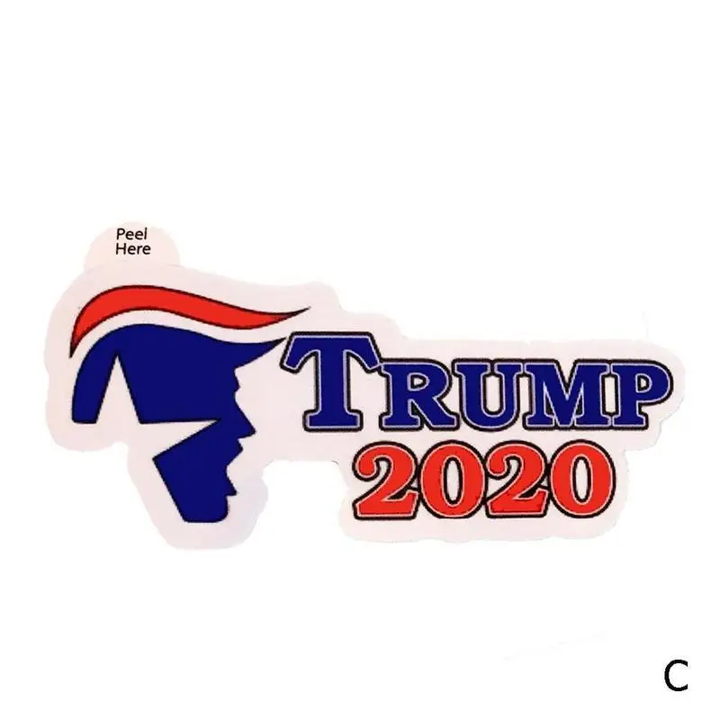 4 шт./компл. Дональд Трамп головы бампера Стикеры s держать толстовки с надписью «Make America Great Стикеры украшения DIY Скрапбукинг Стикеры - Цвет: C