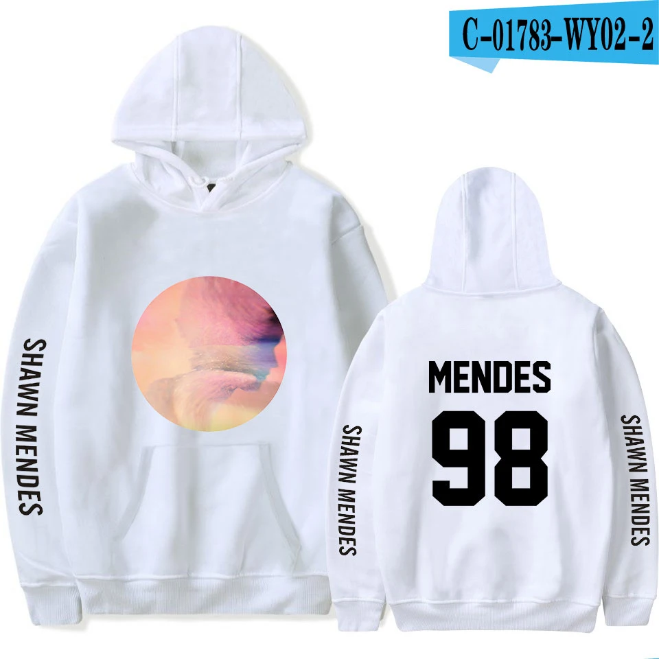 Senorita Camila Cabello Shawn мужские толстовки для мужчин и женщин Поп-музыка Senorita Толстовка тренд певец Shawn мужские толстовки - Цвет: White