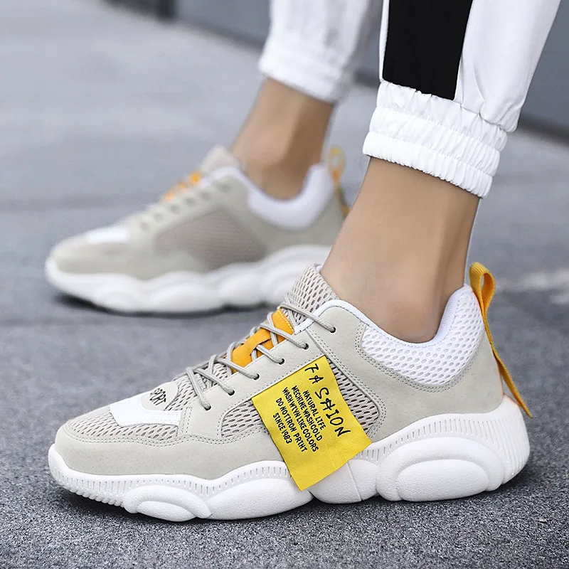 

Men Mesh Trend Athletic Shoes Students Breathable Running Shoes Casual Cortez