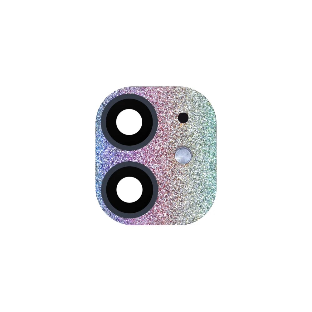 black for iphone XR Кристалл Блеск Поддельные камеры Лен наклейка крышка Второе изменение на iPhone 11 Pro Max для iPhone XR X защитное кольцо аксессуары для телефона - Цвет: black for iphone XR