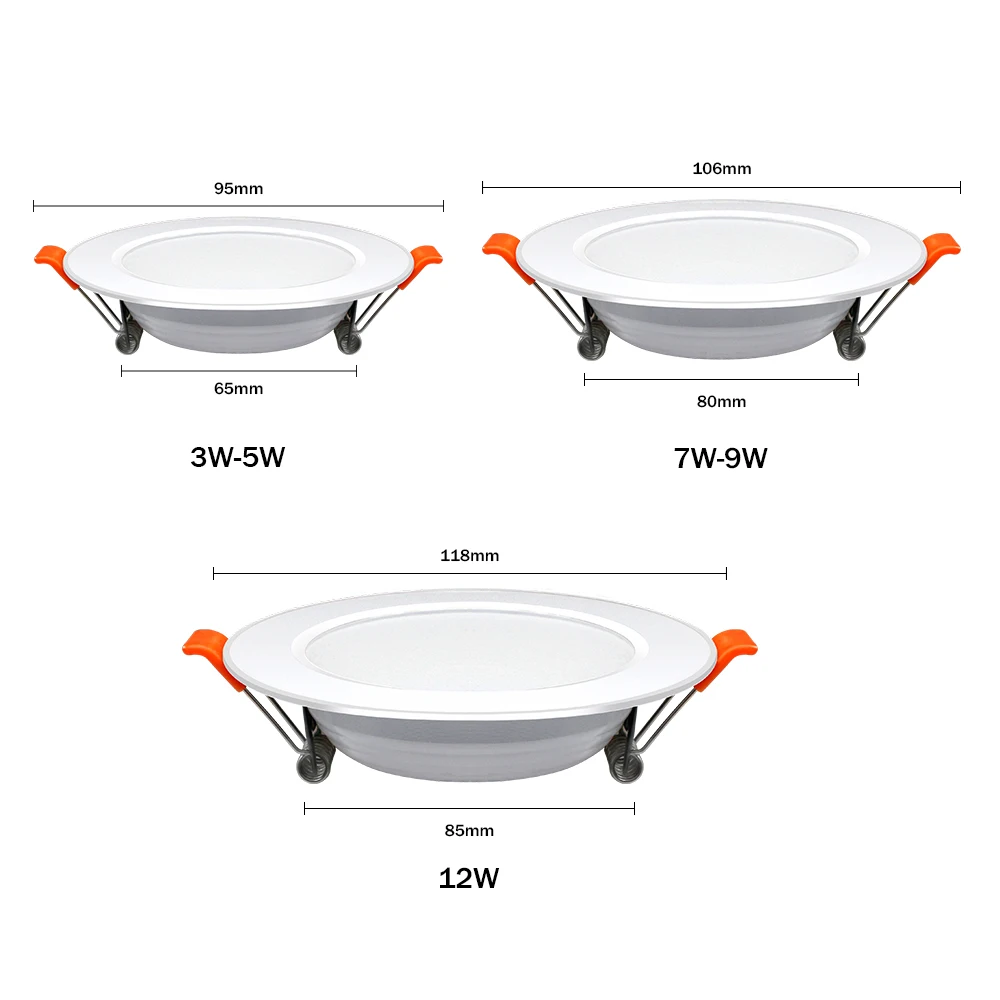 Recessed Led Downlight Ultra Thin Silver White Golden Led Ceiling Lamp 3W 5W 9W LED Spot light Lighting For Living Room Bedroom led downlight recessed ceiling spotlight