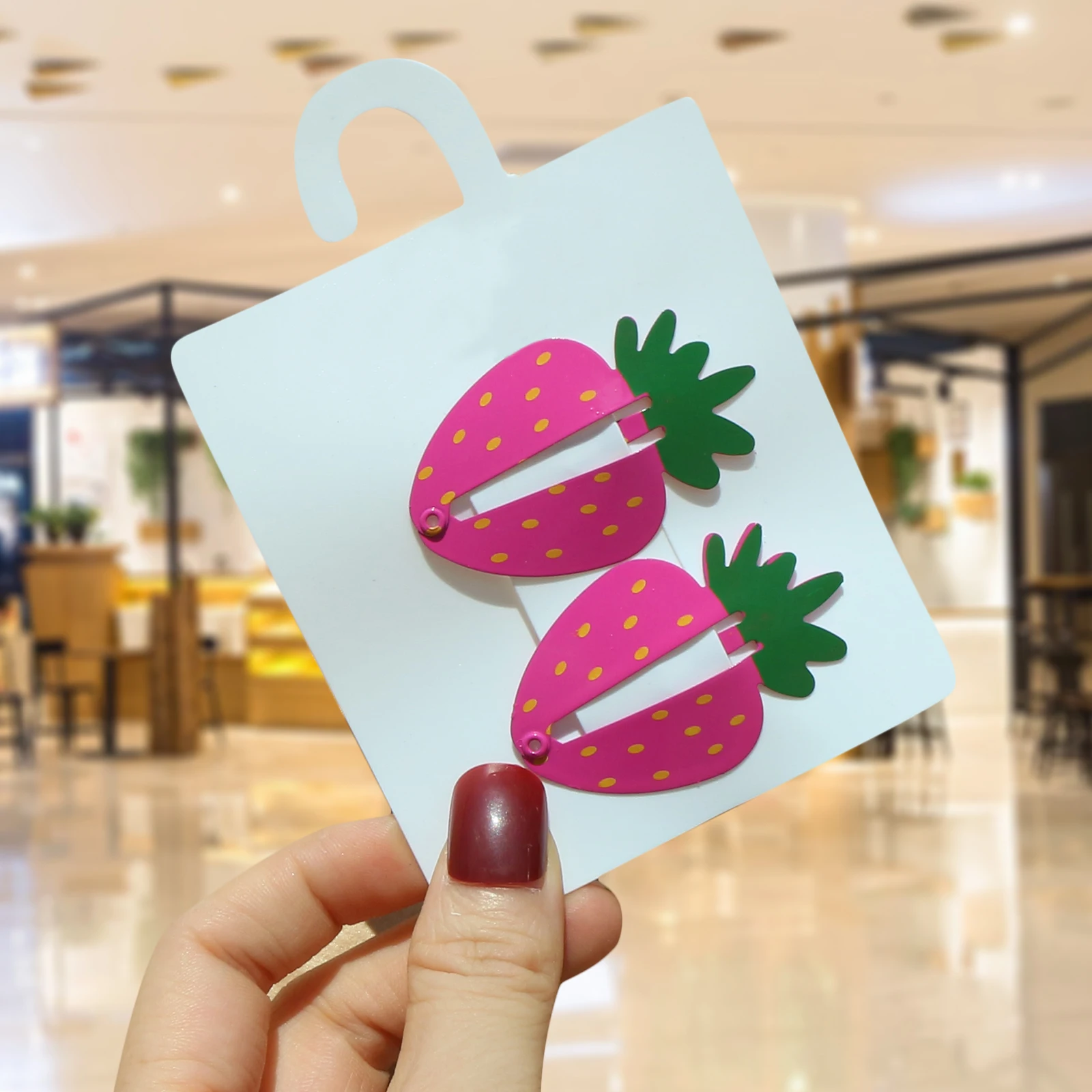 2 шт./компл. девушка оснастки заколка для волос фрукты клубники летние