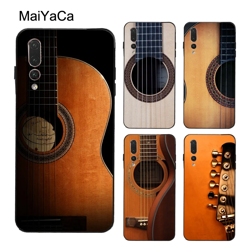 Классический деревянный чехол для гитары Huawei P30 Lite P40 P10 P20 Pro P Smart Z 2019 Mate 10 20 30