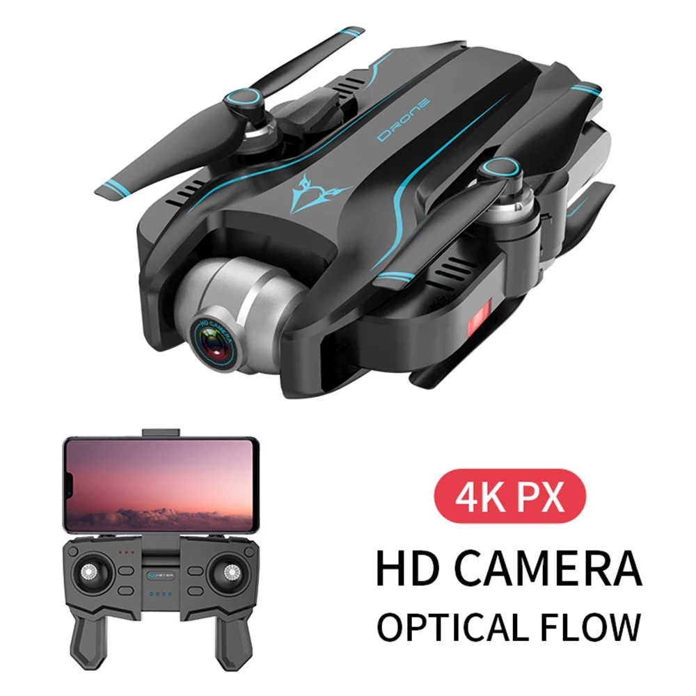 S20W 4K Full HD Двойная камера Радиоуправляемый Дрон оптический поток позиционирования слежения за мной Квадрокоптер Профессиональный wifi FPV Shakeproof вертолет