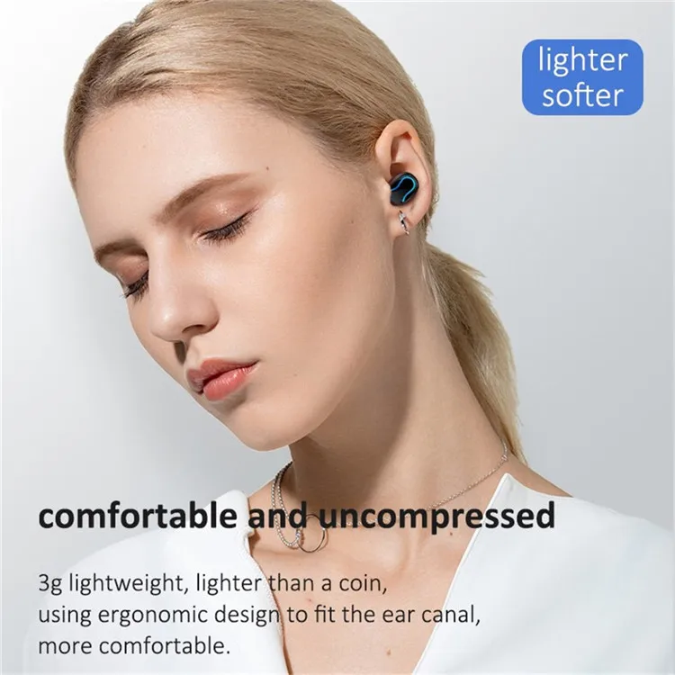 Мини TWS 5,0 Bluetooth гарнитура, бинауральная HD стерео игровая беспроводная гарнитура, шумоподавление с зарядным дисплеем зарядная кабина
