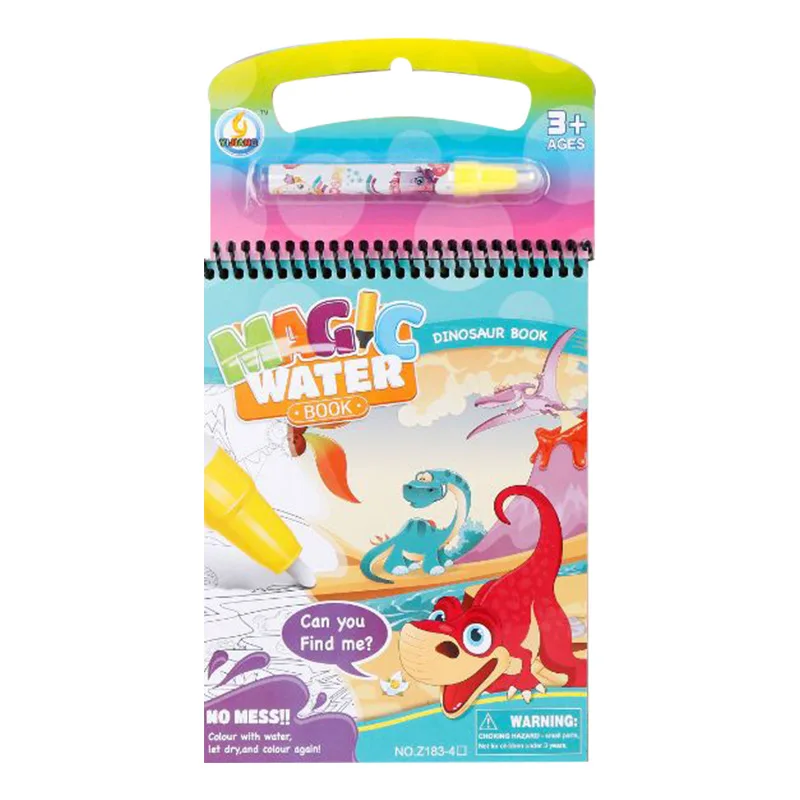 Волшебная водная книга, игрушки для детей, pizzarra magica peinture enfant brinquedos speelgoed voor kinderen, детская художественная картина с царапинами - Цвет: Зеленый
