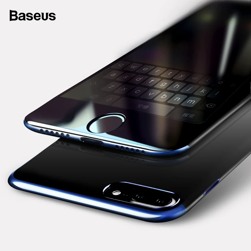 Baseus 2 шт протектор экрана для iPhone 7 8 Plus 0,23 мм анти-писк полное покрытие 3D защитное закаленное стекло Flim для iPhone 7 8