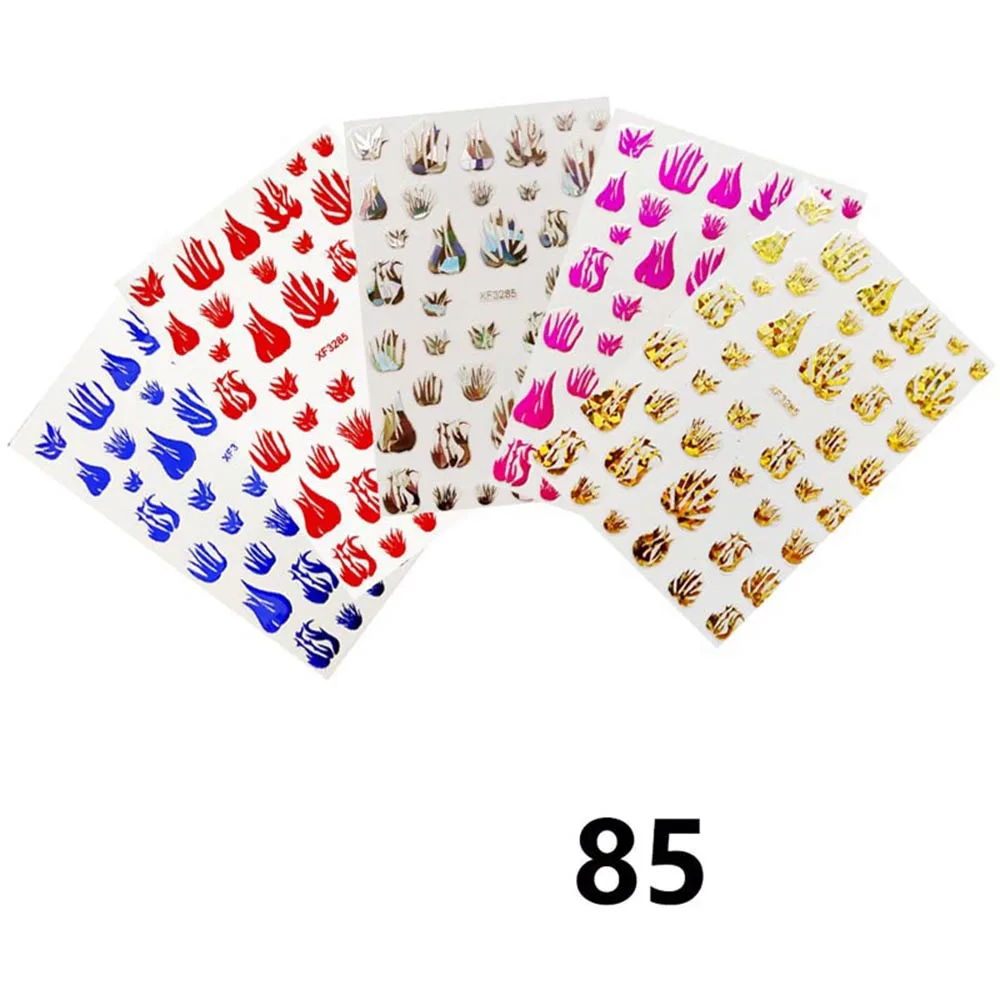 5 шт./компл. вспыш и чудо-ногтей Стикеры огненный дизайн ногтей Фольга DIY Стикеры ногтей Наклейка дизайн ногтей наборы наклеек DR130