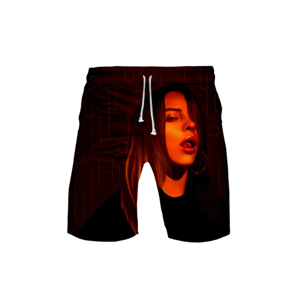 3D Billie Eilish, быстросохнущие шорты для плавания, шорты для мужчин, одежда для плавания, мужские купальные костюмы, Летние плавки для купания, пляжная одежда для серфинга