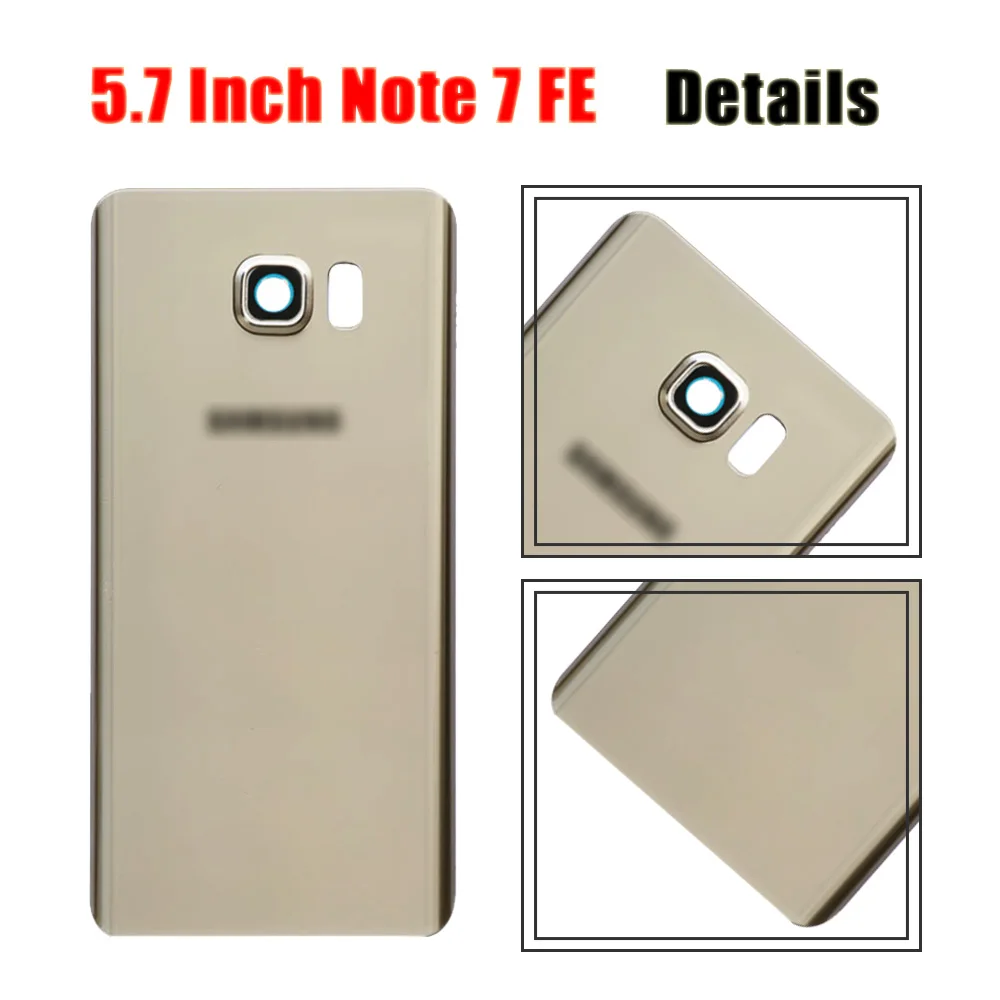 5," для samsung Galaxy Note7 note 7 FE N930 N930F N935 задняя крышка корпуса Задняя стеклянная дверь Чехол Note Fan Edition Задняя крышка батареи