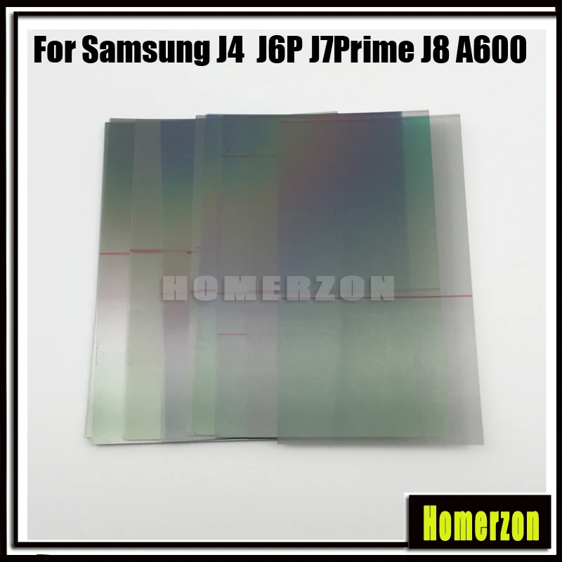 20 шт. ЖК-поляризатор пленка для Samsung Galaxy J4 J6 J4Plus J6P J8 A6 A6Plus J5Prime J7Prime J8Prime ЖК-дисплей