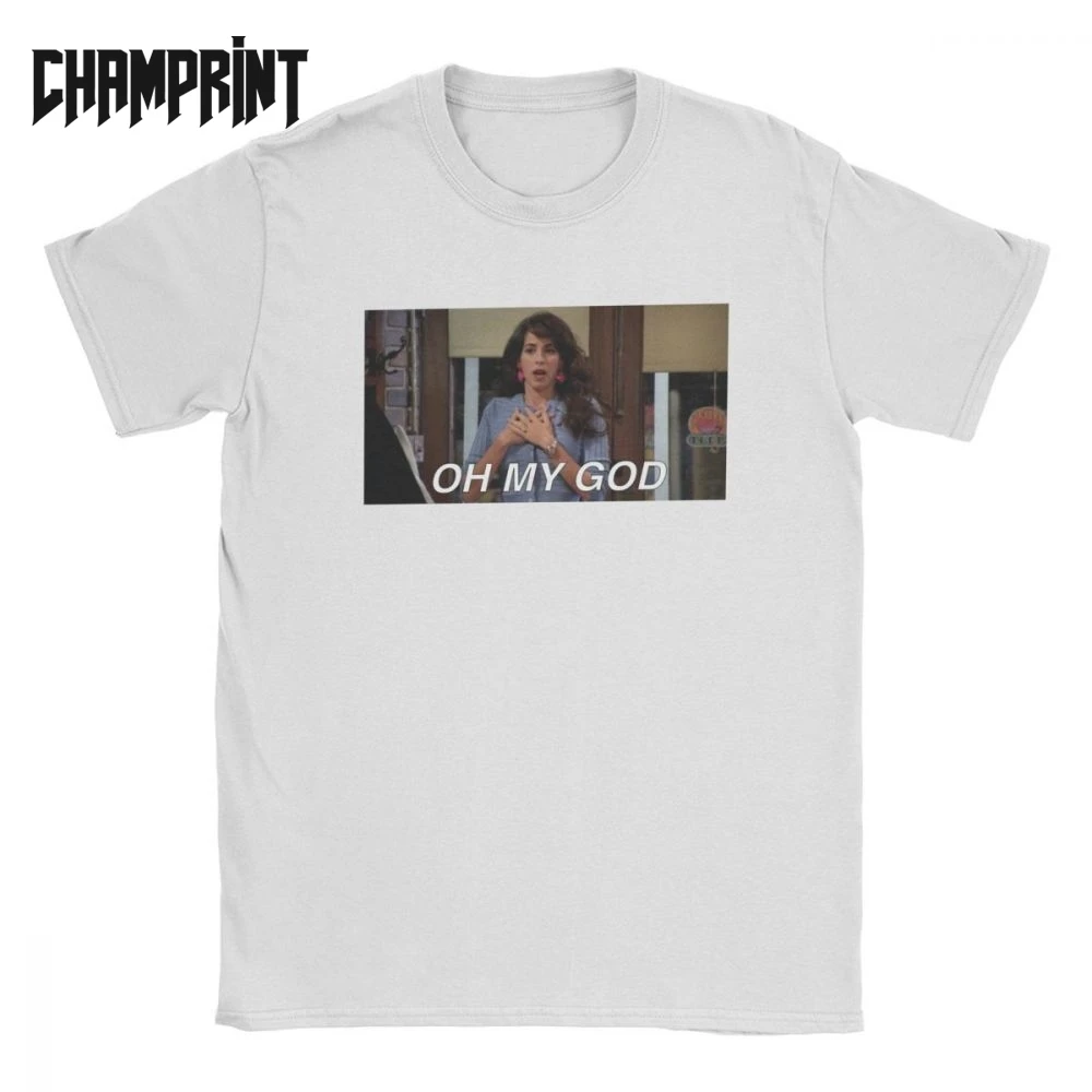 

Janice Oh My God Friends T Shirts Men's Cotton Humor T-Shirt O Neck Tv Comedy Joey Funny Tees Short Sleeve Tops Adult