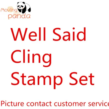

MovingPanda JC073 Well Said Clear-Mount Stamp Set Metal Cutting Dies and stamps for scrapbooking and making paper for cards